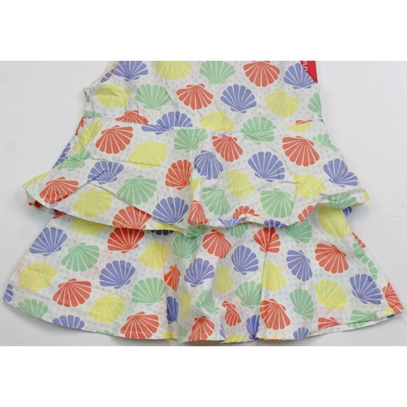 NWT 2009 Gymboree Mermaid Magic Ruffled Layer Tank Top Shirt sz 5 seashells Ocea - Picture 3 of 7